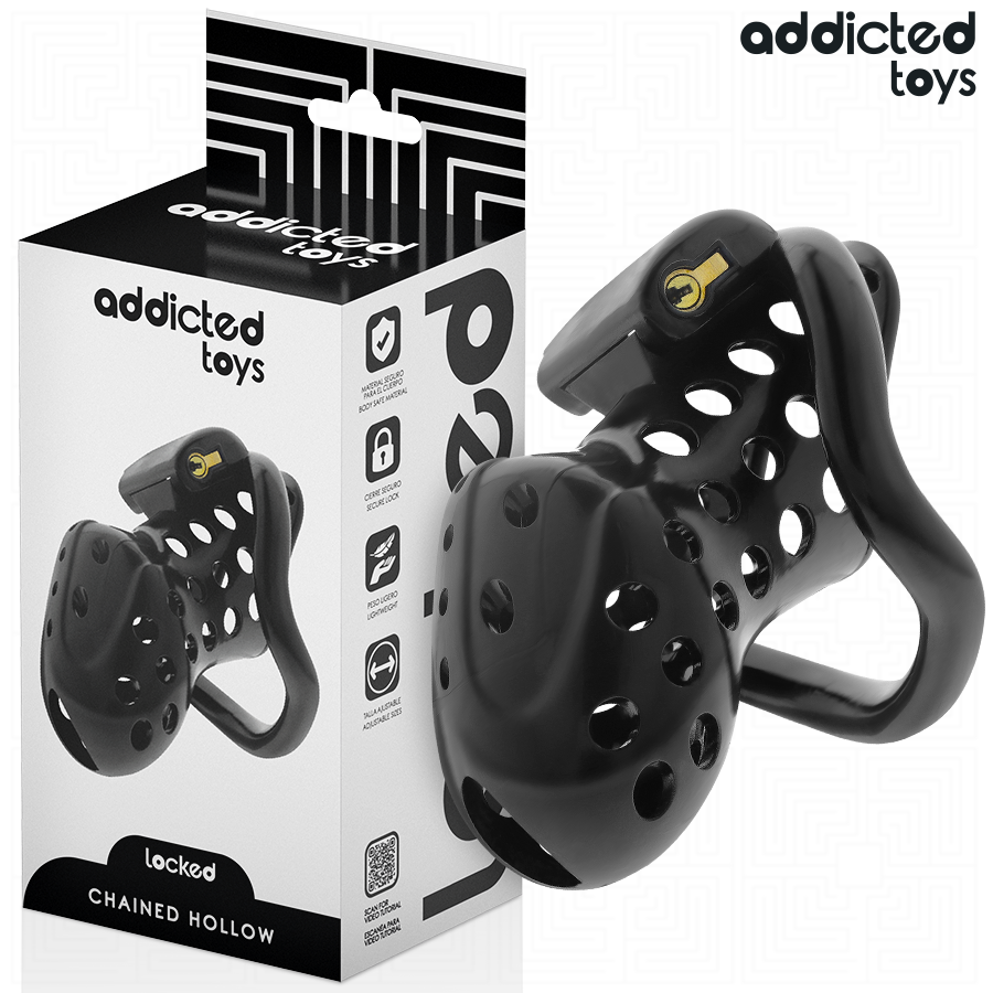 Imagen que nos facilita ADDICTED TOYS LOCKED de su producto erótico ADDICTED TOYS LOCKED - CHAINED HOLLOW JAULA PARA PENE 10