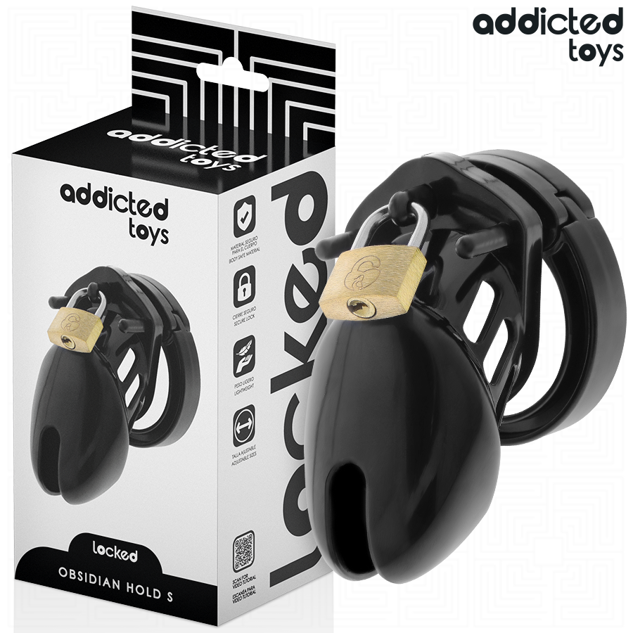 Imagen que nos facilita ADDICTED TOYS LOCKED de su producto erótico ADDICTED TOYS LOCKED - OBSIDIAN HOLD JAULA PARA PENE TALLA S para nuestra categoría "BDSM & BONDAGE |Artículos BDSM|Jaulas Pene BDSM".