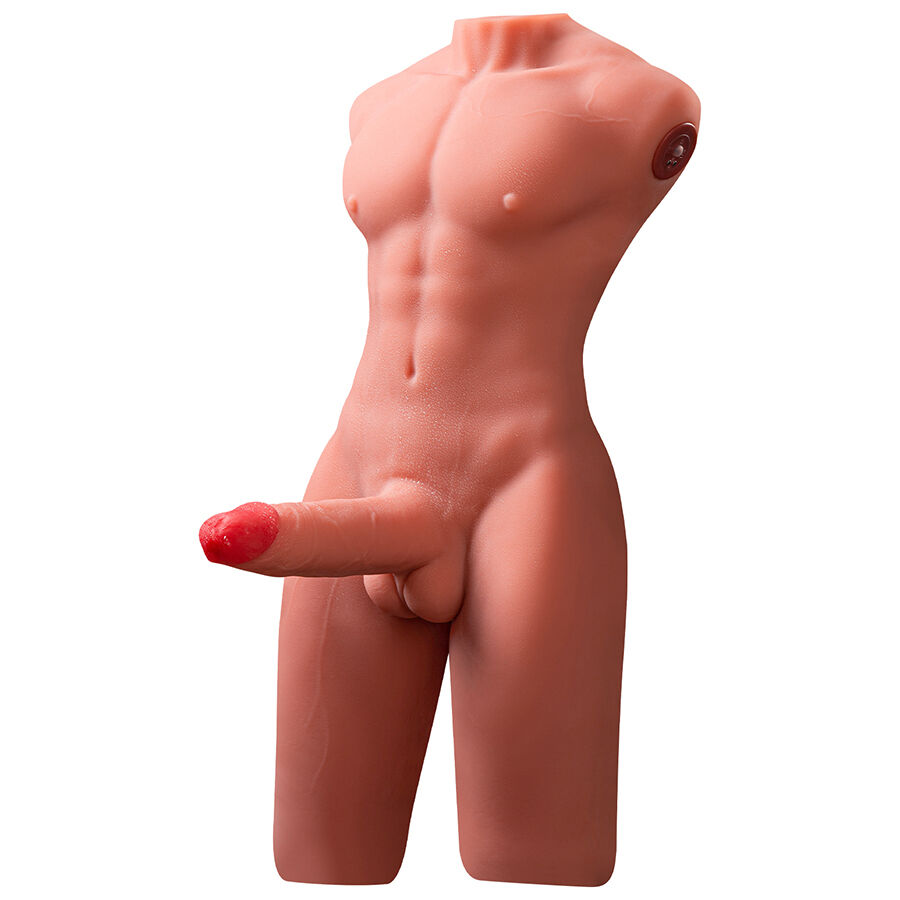 Imagen que nos facilita XISE de su producto erótico XISE - JASON HALF BODY TORSO REALÍSTICO MASCULINO CON THRUSTING Y VIBRACIÓN 55 CM para nuestra categoría "JUGUETES BIENESTAR |Muñec@s Tamaño Real".