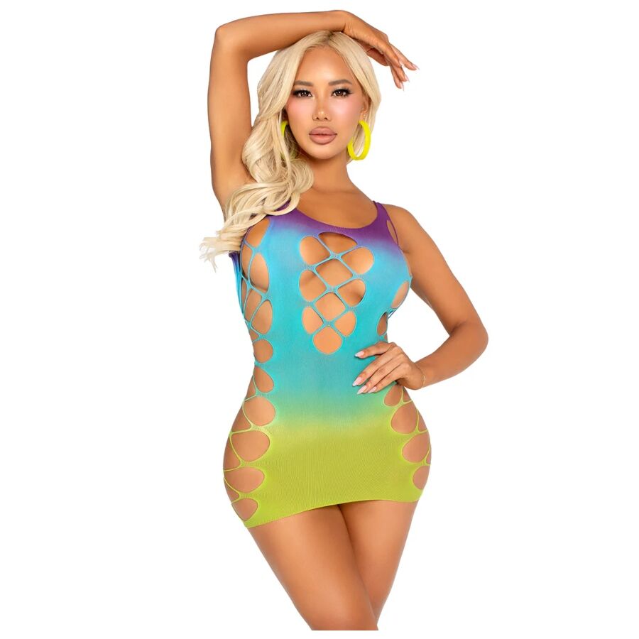 Imagen que nos facilita LEG AVENUE DRESSES de su producto erótico LEG AVENUE - MINI VESTIDO SIN COSTURAS Y ABERTURAS OCEAN para nuestra categoría "MODA & LENCERÍA|Lencería Mujer|Lencería Picante|Vestidos Sexys".