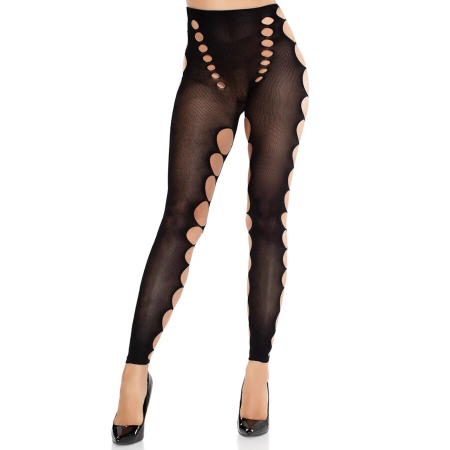 Imagen que nos facilita LEG AVENUE HOSIERY de su producto erótico LEG AVENUE - MEDIAS OPACAS SIN COSTURAS CON CORTE EN LOS PIES NEGRO para nuestra categoría "MODA & LENCERÍA|Lencería Mujer|Lencería Sexy|Medias".