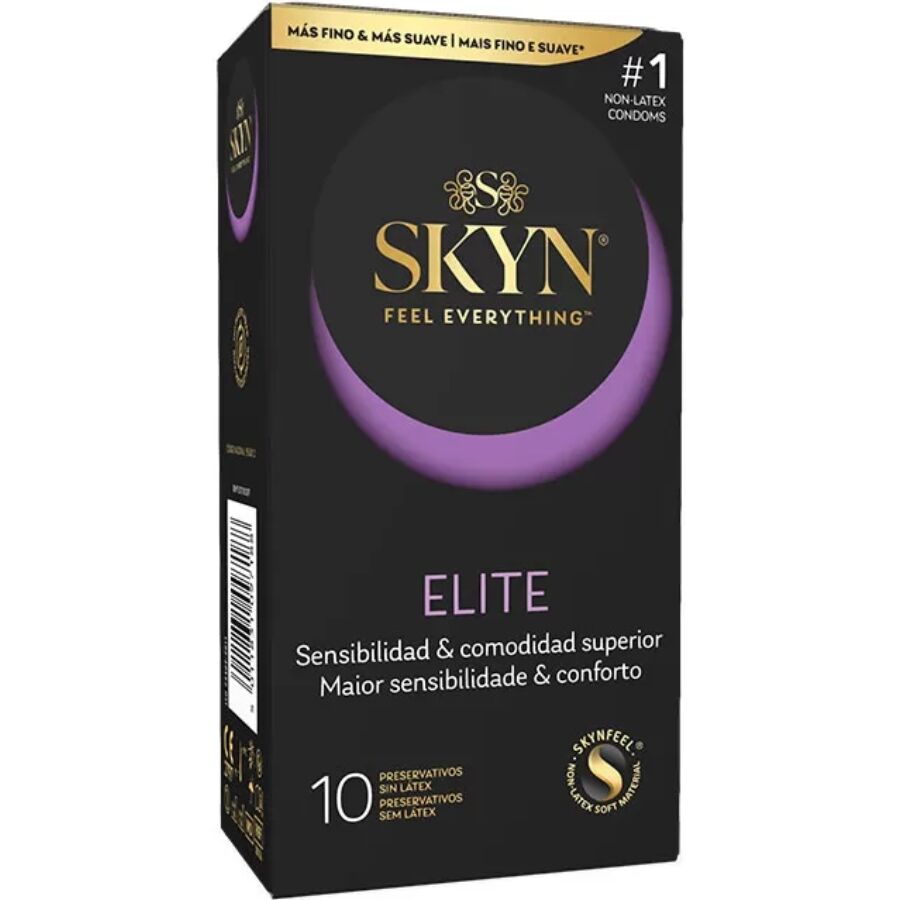 Imagen que nos facilita SKYN de su producto erótico SKYN - PRESERVATIVO ELITE ULTRAFINO 10 UNIDADES para nuestra categoría "PRESERVATIVOS |Sin Latex".