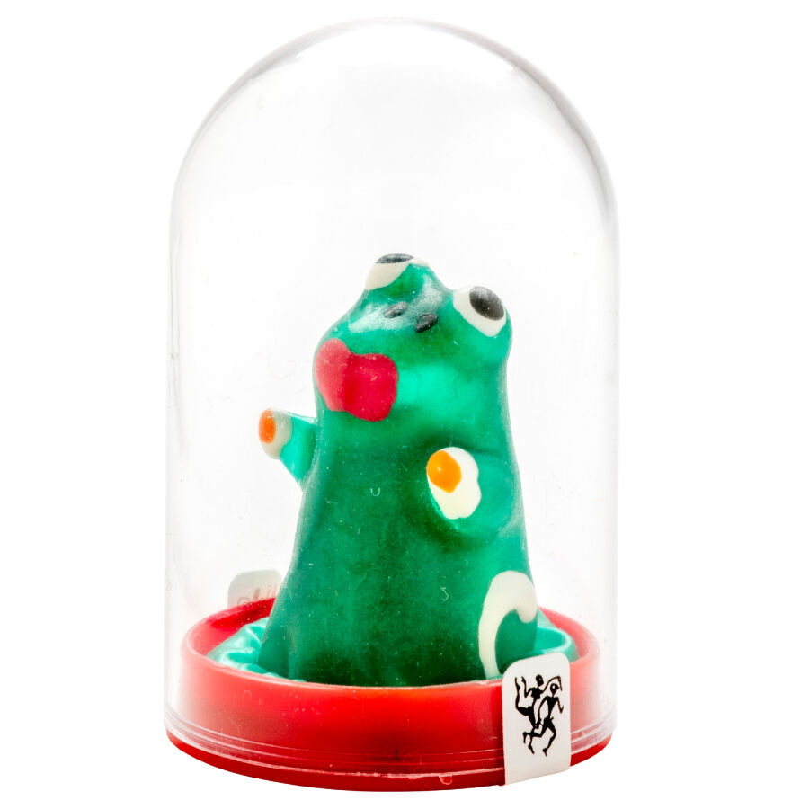 Imagen que nos facilita CONDOMERIE de su producto erótico CONDOMERIE - PRESERVATIVO DECORATIVO PINTADO A MANO RANA MODEL 1 para nuestra categoría "PRESERVATIVOS |Preservativos Divertidos".
