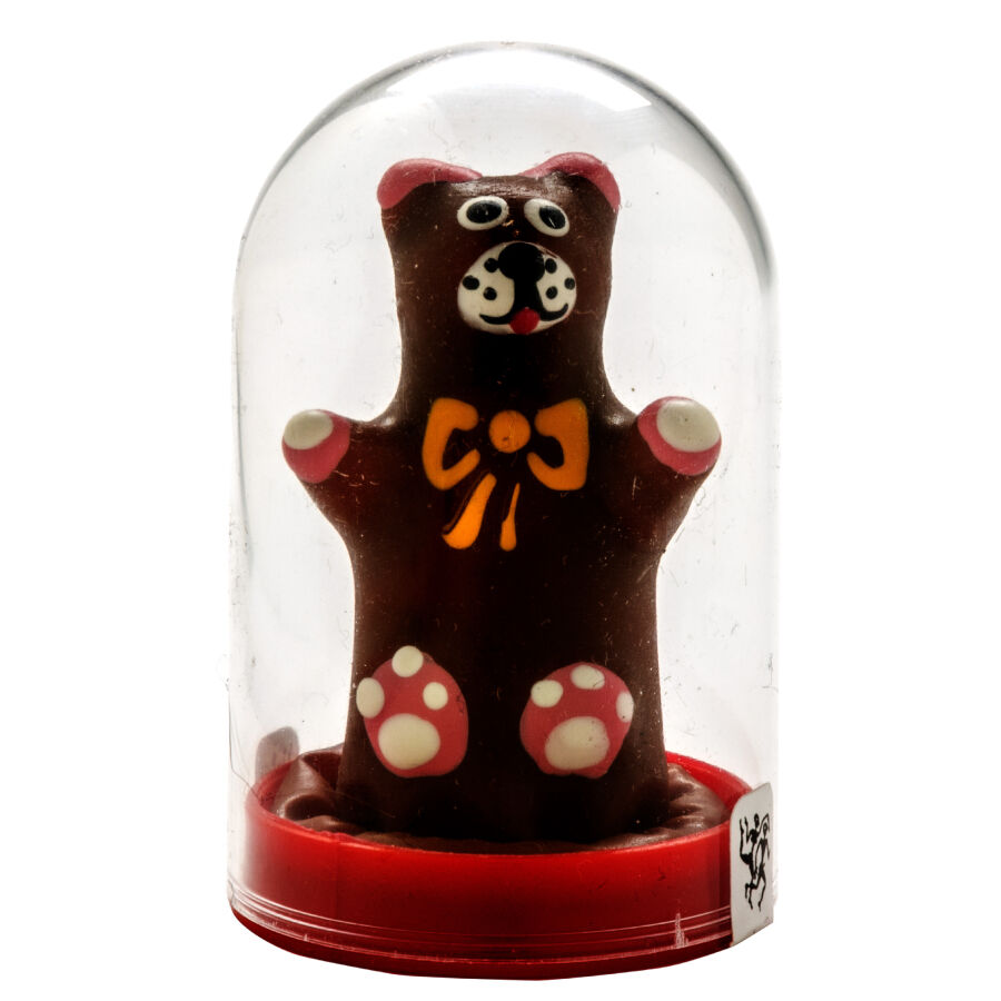 Imagen que nos facilita CONDOMERIE de su producto erótico CONDOMERIE - PRESERVATIVO DECORATIVO PINTADO A MANO OSO DE PELUCHE para nuestra categoría "PRESERVATIVOS |Preservativos Divertidos".