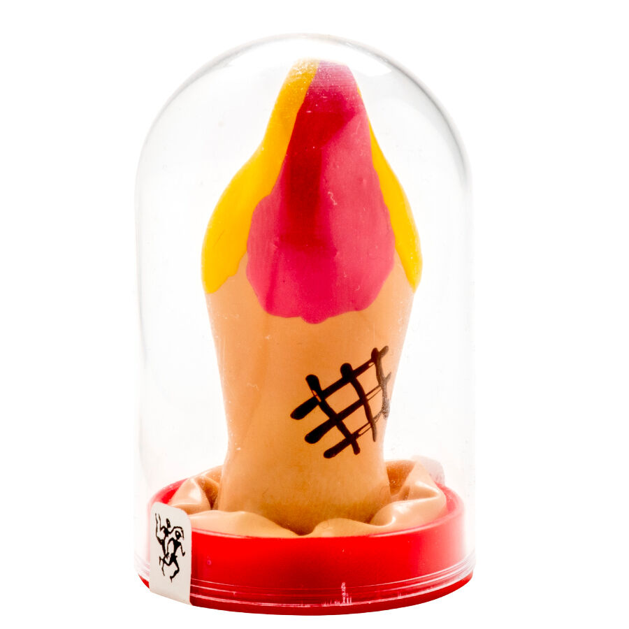 Imagen que nos facilita CONDOMERIE de su producto erótico CONDOMERIE - PRESERVATIVO DECORATIVO PINTADO A MANO HELADO para nuestra categoría "PRESERVATIVOS |Preservativos Divertidos".