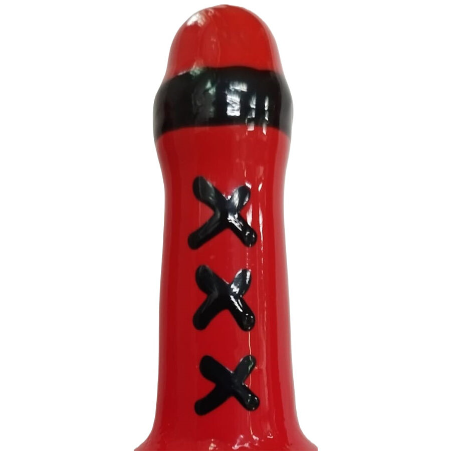 Imagen que nos facilita CONDOMERIE de su producto erótico CONDOMERIE - PRESERVATIVO DECORATIVO PINTADO A MANO MSTERDAM ROJO para nuestra categoría "PRESERVATIVOS |Preservativos Divertidos".