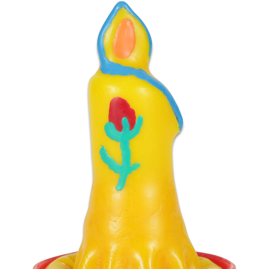Imagen que nos facilita CONDOMERIE de su producto erótico CONDOMERIE - PRESERVATIVO DECORATIVO PINTADO A MANO VELA para nuestra categoría "PRESERVATIVOS |Preservativos Divertidos".