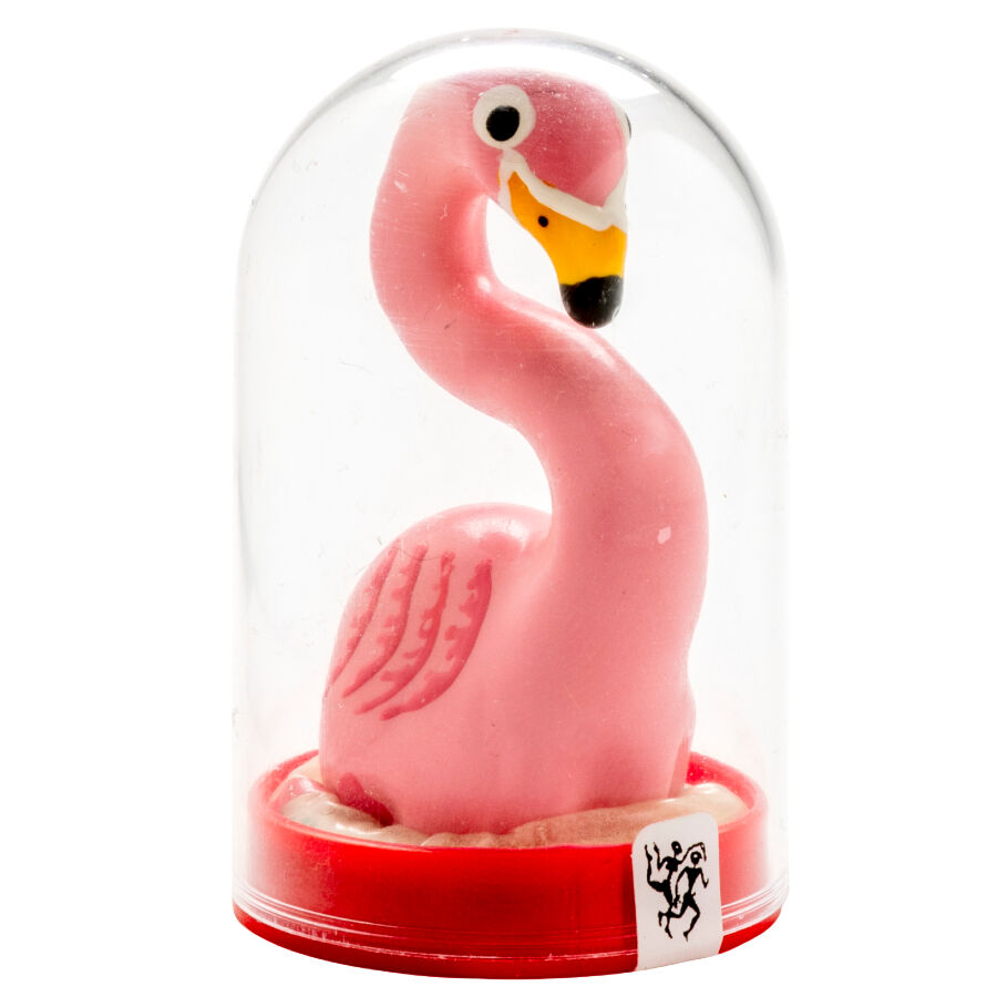Imagen que nos facilita CONDOMERIE de su producto erótico CONDOMERIE - PRESERVATIVO DECORATIVO PINTADO A MANO FLAMENCO ROSA para nuestra categoría "PRESERVATIVOS |Preservativos Divertidos".