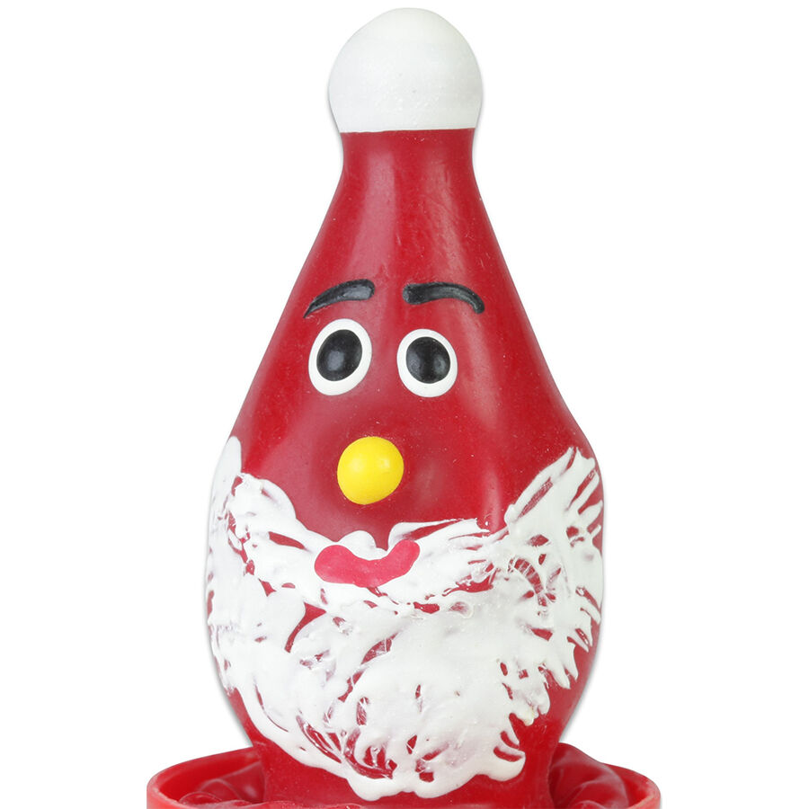 Imagen que nos facilita CONDOMERIE de su producto erótico CONDOMERIE - PRESERVATIVO DECORATIVO PINTADO A MANO SAN NICOLÁS para nuestra categoría "PRESERVATIVOS |Preservativos Divertidos".