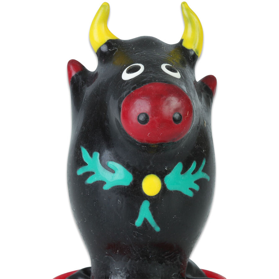 Imagen que nos facilita CONDOMERIE de su producto erótico CONDOMERIE - PRESERVATIVO DECORATIVO PINTADO A MANO TORO NEGRO MODELO 1 para nuestra categoría "PRESERVATIVOS |Preservativos Divertidos".