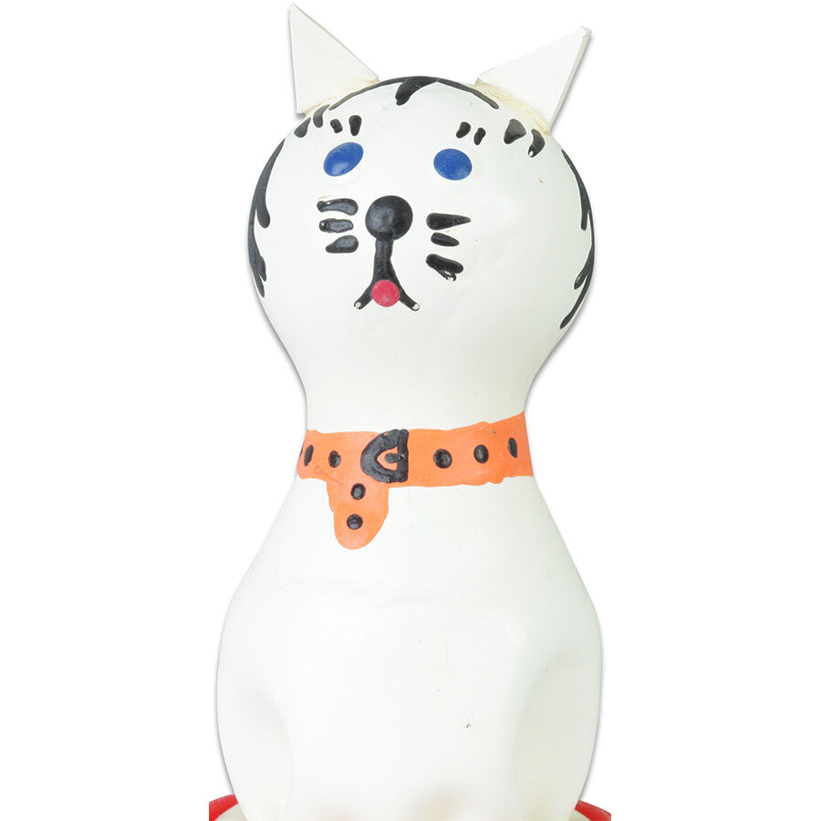 Imagen que nos facilita CONDOMERIE de su producto erótico CONDOMERIE - PRESERVATIVO DECORATIVO PINTADO A MANO GATO BLANCO para nuestra categoría "PRESERVATIVOS |Preservativos Divertidos".