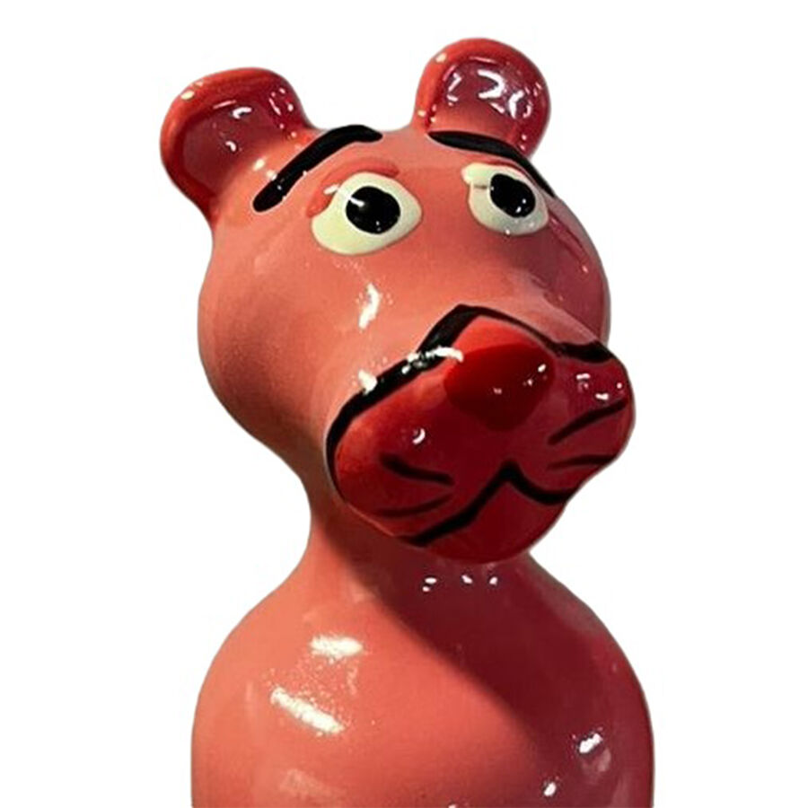 Imagen que nos facilita CONDOMERIE de su producto erótico CONDOMERIE - PRESERVATIVO DECORATIVO PINTADO A MANO PANTERA ROSA para nuestra categoría "PRESERVATIVOS |Preservativos Divertidos".