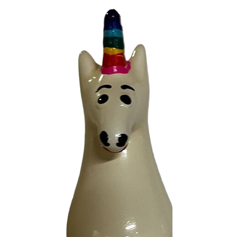 Imagen que nos facilita CONDOMERIE de su producto erótico CONDOMERIE - PRESERVATIVO DECORATIVO PINTADO A MANO ARCOÍRIS UNICORNIO para nuestra categoría "PRESERVATIVOS |Preservativos Divertidos".