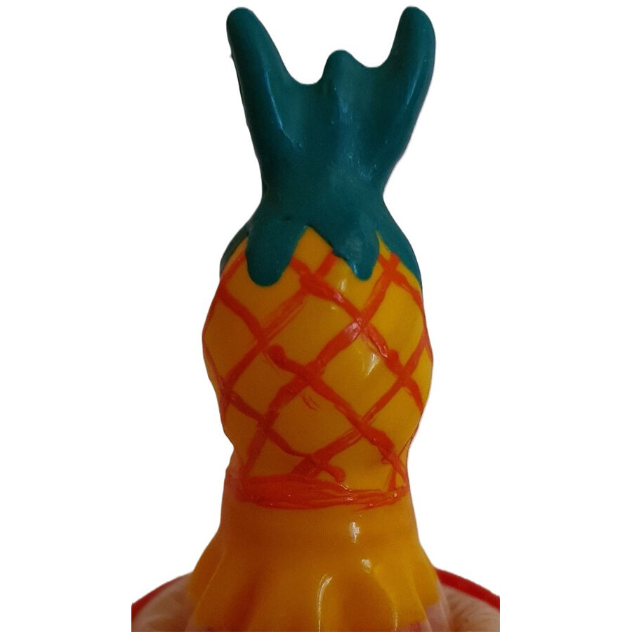 Imagen que nos facilita CONDOMERIE de su producto erótico CONDOMERIE - PRESERVATIVO DECORATIVO PINTADO A MANO PIÑA para nuestra categoría "PRESERVATIVOS |Preservativos Divertidos".