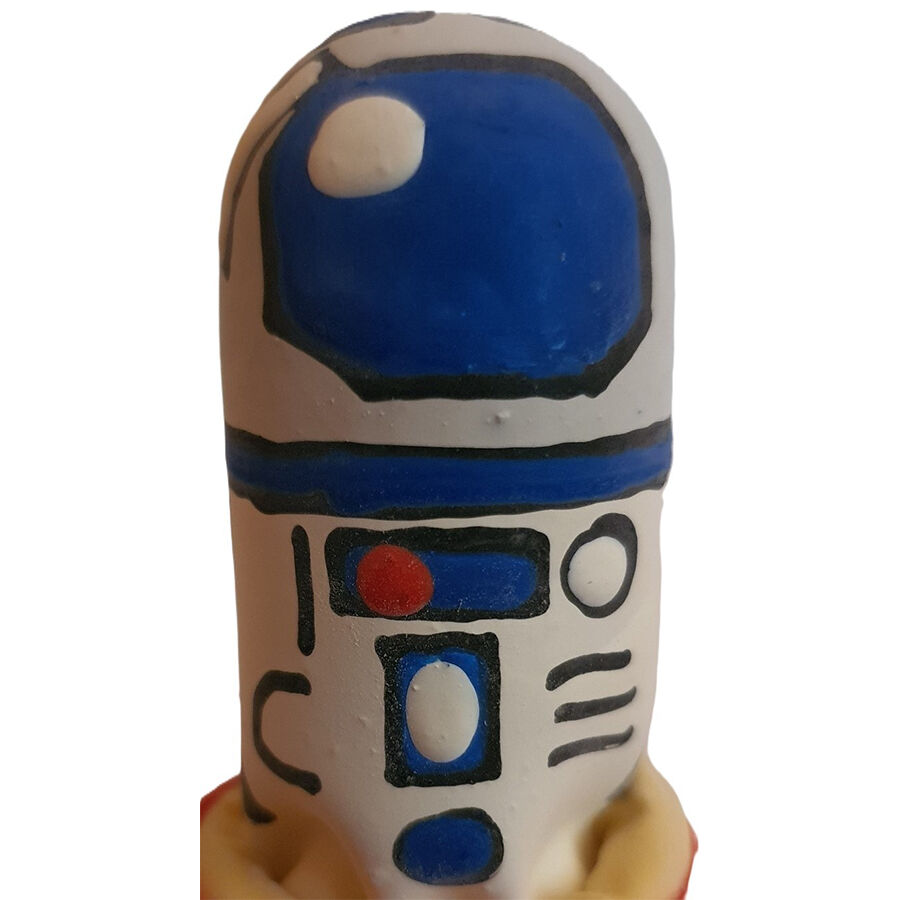 Imagen que nos facilita CONDOMERIE de su producto erótico CONDOMERIE - PRESERVATIVO DECORATIVO PINTADO A MANO ROBOT para nuestra categoría "PRESERVATIVOS |Preservativos Divertidos".