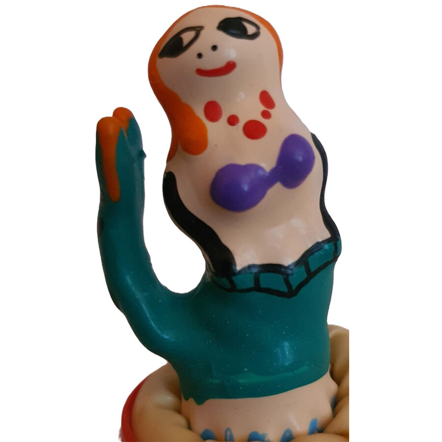 Imagen que nos facilita CONDOMERIE de su producto erótico CONDOMERIE - PRESERVATIVO DECORATIVO PINTADO A MANO SIRENA para nuestra categoría "PRESERVATIVOS |Preservativos Divertidos".