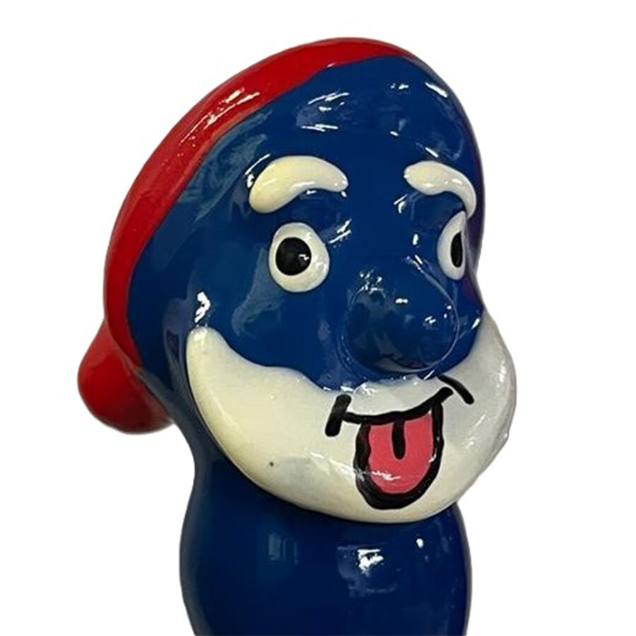 Imagen que nos facilita CONDOMERIE de su producto erótico CONDOMERIE - PRESERVATIVO DECORATIVO PINTADO A MANO ABUELO AZUL para nuestra categoría "PRESERVATIVOS |Preservativos Divertidos".
