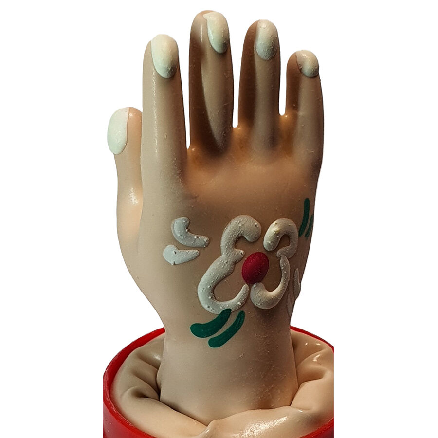 Imagen que nos facilita CONDOMERIE de su producto erótico CONDOMERIE - PRESERVATIVO DECORATIVO PINTADO A MANO MANO MODELO 2 para nuestra categoría "PRESERVATIVOS |Preservativos Divertidos".