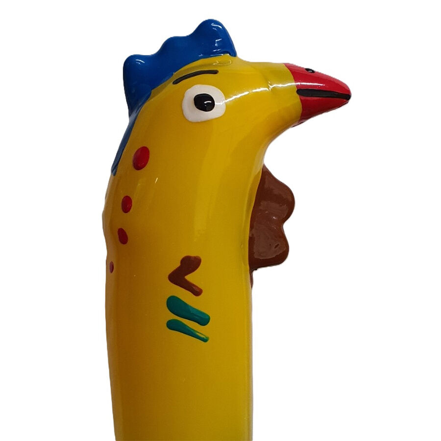 Imagen que nos facilita CONDOMERIE de su producto erótico CONDOMERIE - PRESERVATIVO DECORATIVO PINTADO A MANO GALLO MODELO XL para nuestra categoría "PRESERVATIVOS |Preservativos Divertidos".