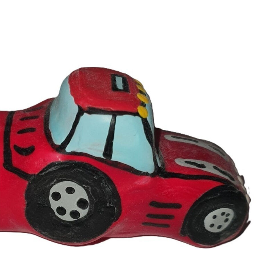 Imagen que nos facilita CONDOMERIE de su producto erótico CONDOMERIE - PRESERVATIVO DECORATIVO PINTADO A MANO TRACTOR ROJO XL para nuestra categoría "PRESERVATIVOS |Preservativos Divertidos".