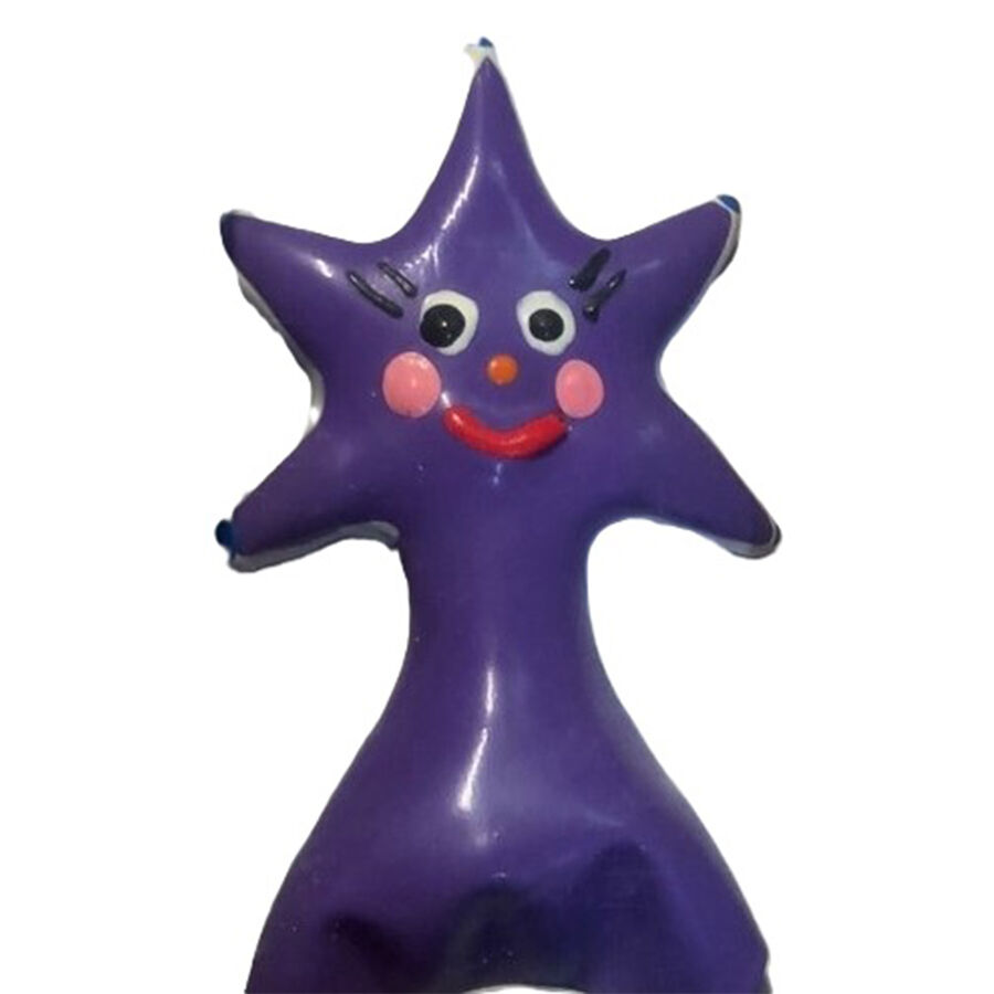 Imagen que nos facilita CONDOMERIE de su producto erótico CONDOMERIE - PRESERVATIVO DECORATIVO PINTADO A MANO ESTRELLA FELIZ XL para nuestra categoría "PRESERVATIVOS |Preservativos Divertidos".