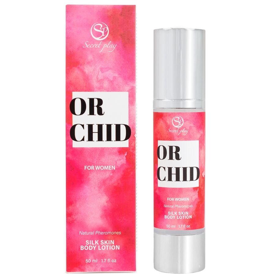 Imagen que nos facilita SECRETPLAY COSMETIC de su producto erótico SECRETPLAY - ORCHID LOCIÓN PIEL DE SEDA PARA MUJERES 50 ML para nuestra categoría "DROGUERÍA |Para Masajes|Aceites sin sabores".