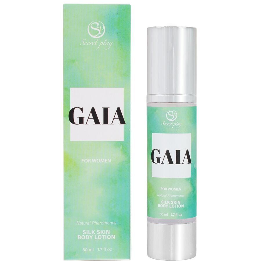 Imagen que nos facilita SECRETPLAY COSMETIC de su producto erótico SECRETPLAY - GAIA LOCIÓN PIEL DE SEDA PARA MUJERES 50 ML para nuestra categoría "DROGUERÍA |Para Masajes|Aceites sin sabores".