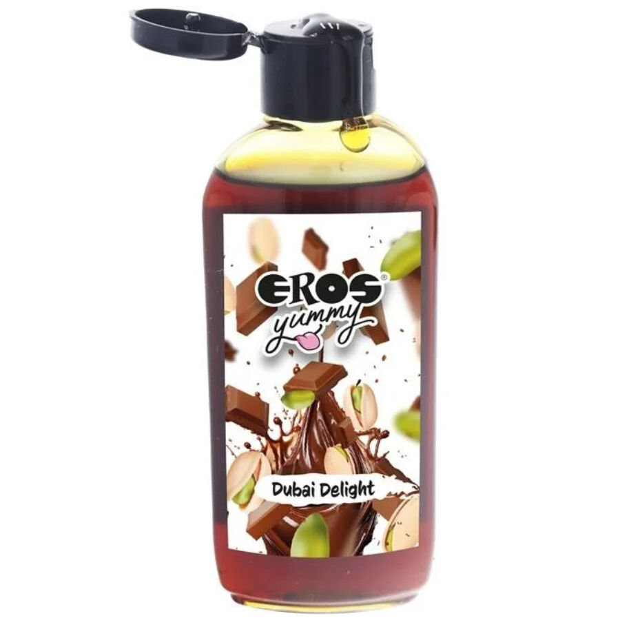 Imagen que nos facilita EROS de su producto erótico EROS - LUBRICANTE YUMMY DUBAI DELIGHT PISTACHO Y CHOCOLATE 100 ML para nuestra categoría "DROGUERÍA |Lubricantes|Con deliciosos Sabores".