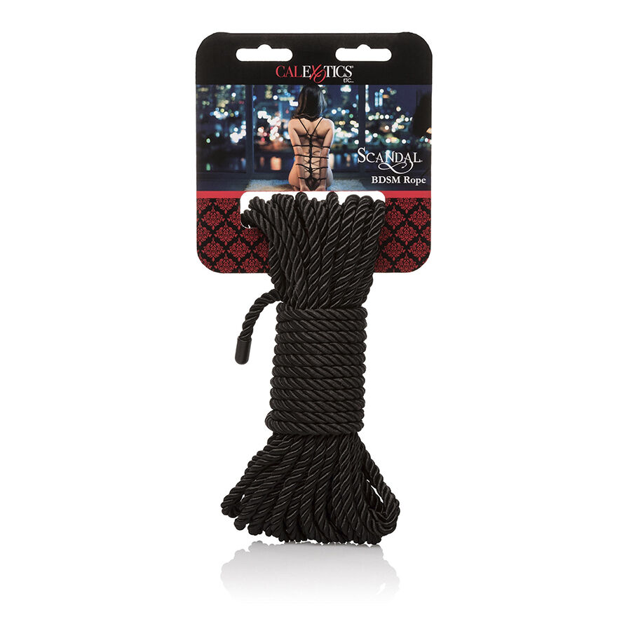 Imagen que nos facilita CALEXOTICS de su producto erótico CALEXOTICS - SCANDAL CUERDA BDSM NEGRA 10 M para nuestra categoría "BDSM & BONDAGE |Bondage|Cuerdas".