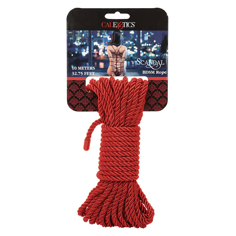 Imagen que nos facilita CALEXOTICS de su producto erótico CALEXOTICS - SCANDAL CUERDA BDSM ROJA 10 M para nuestra categoría "BDSM & BONDAGE |Bondage|Cuerdas".