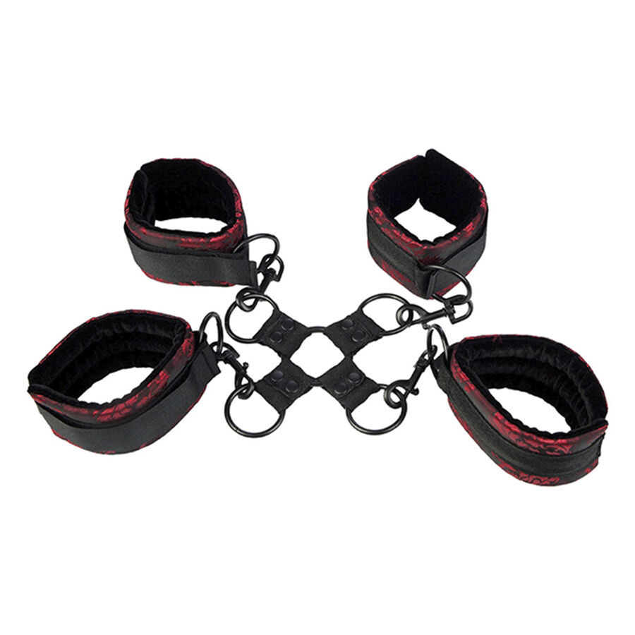 Imagen que nos facilita CALEXOTICS de su producto erótico CALEXOTICS - SCANDAL ESPOSAS HOG TIE para nuestra categoría "BDSM & BONDAGE |Bondage|Esposas de fijación".