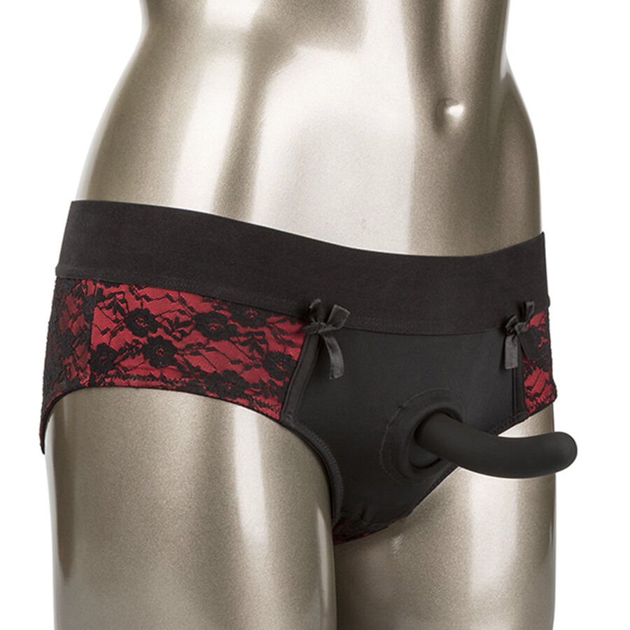 Imagen que nos facilita CALEXOTICS de su producto erótico CALEXOTICS - SCANDAL SET DE BRAGUITAS SIN ENTREPIERNAS CON DILDO TALLA L/XL para nuestra categoría "BDSM & BONDAGE |Artículos BDSM|Moda BDSM".