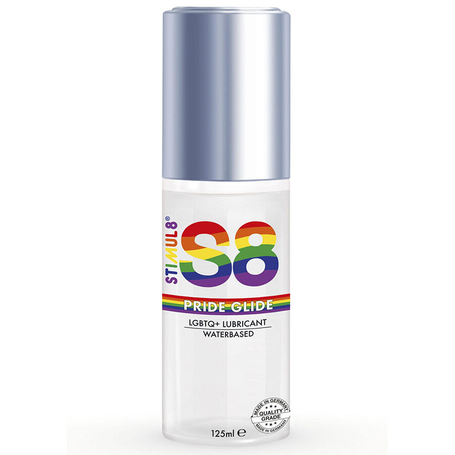 Imagen que nos facilita STIMUL8 de su producto erótico STIMUL8 - S8 LUBRICANTE GLIDE ORGULLO 125 ML para nuestra categoría "DROGUERÍA |Lubricantes|Base Agua".