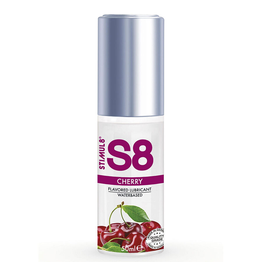 Imagen que nos facilita STIMUL8 de su producto erótico STIMUL8 - S8 LUBRICANTE DE CEREZA 50 ML para nuestra categoría "DROGUERÍA |Lubricantes|Con deliciosos Sabores".
