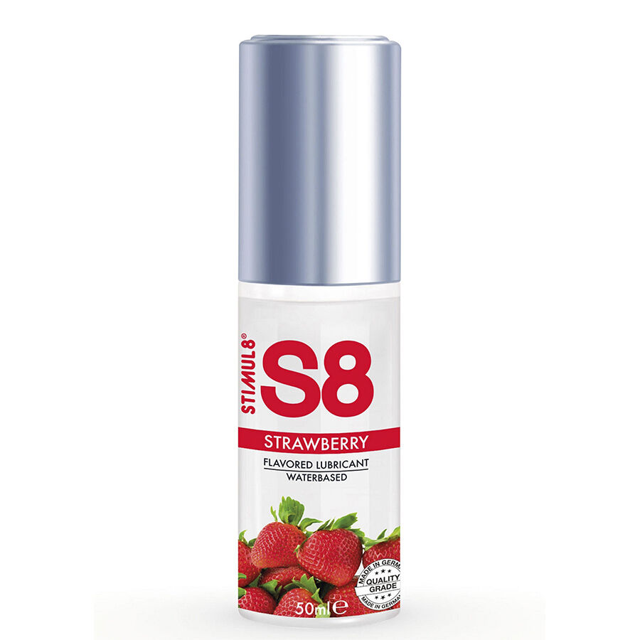 Imagen que nos facilita STIMUL8 de su producto erótico STIMUL8 - S8 LUBRICANTE DE FRESA 50 ML para nuestra categoría "DROGUERÍA |Lubricantes|Con deliciosos Sabores".