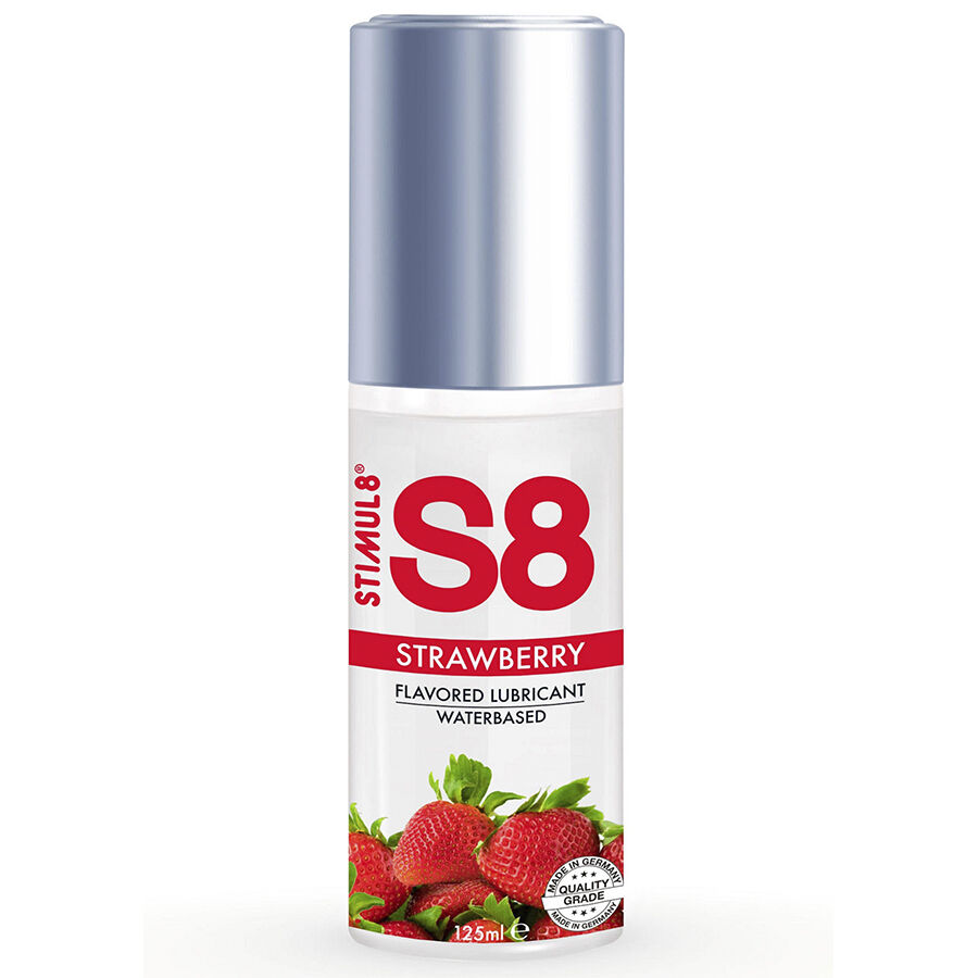 Imagen que nos facilita STIMUL8 de su producto erótico STIMUL8 - S8 LUBRICANTE DE FRESA 125 ML para nuestra categoría "DROGUERÍA |Lubricantes|Con deliciosos Sabores".