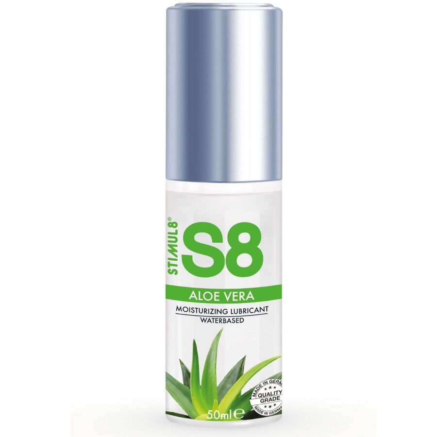 Imagen que nos facilita STIMUL8 de su producto erótico STIMUL8 - S8 LUBRICANTE ALOE VERA 50 ML para nuestra categoría "DROGUERÍA |Lubricantes|Con deliciosos Sabores".