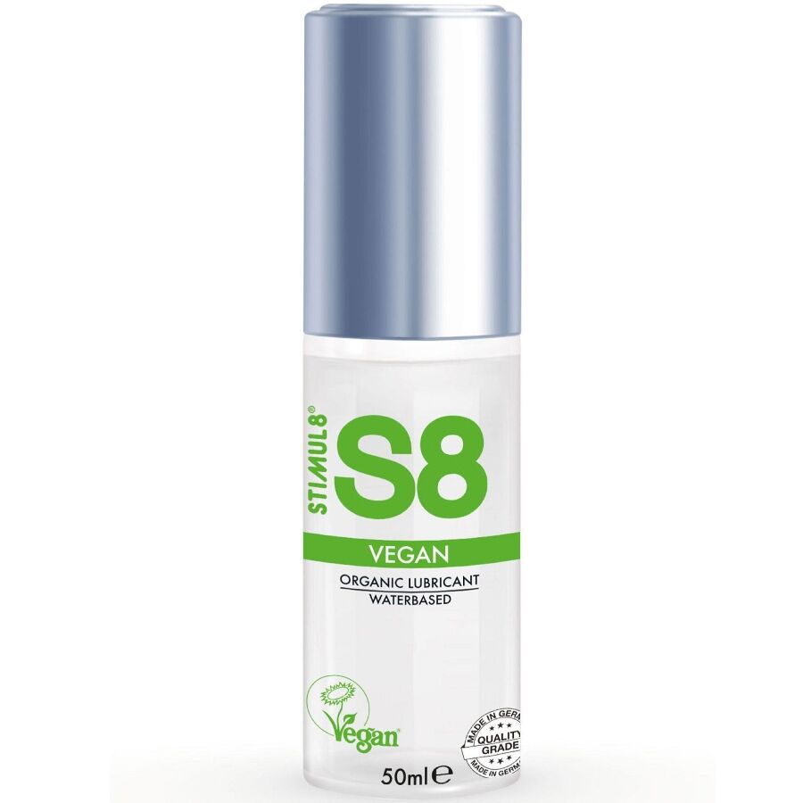 Imagen que nos facilita STIMUL8 de su producto erótico STIMUL8 - S8 LUBRICANTE VEGANO 50 ML para nuestra categoría "DROGUERÍA |Lubricantes|Bio Ecólogico".