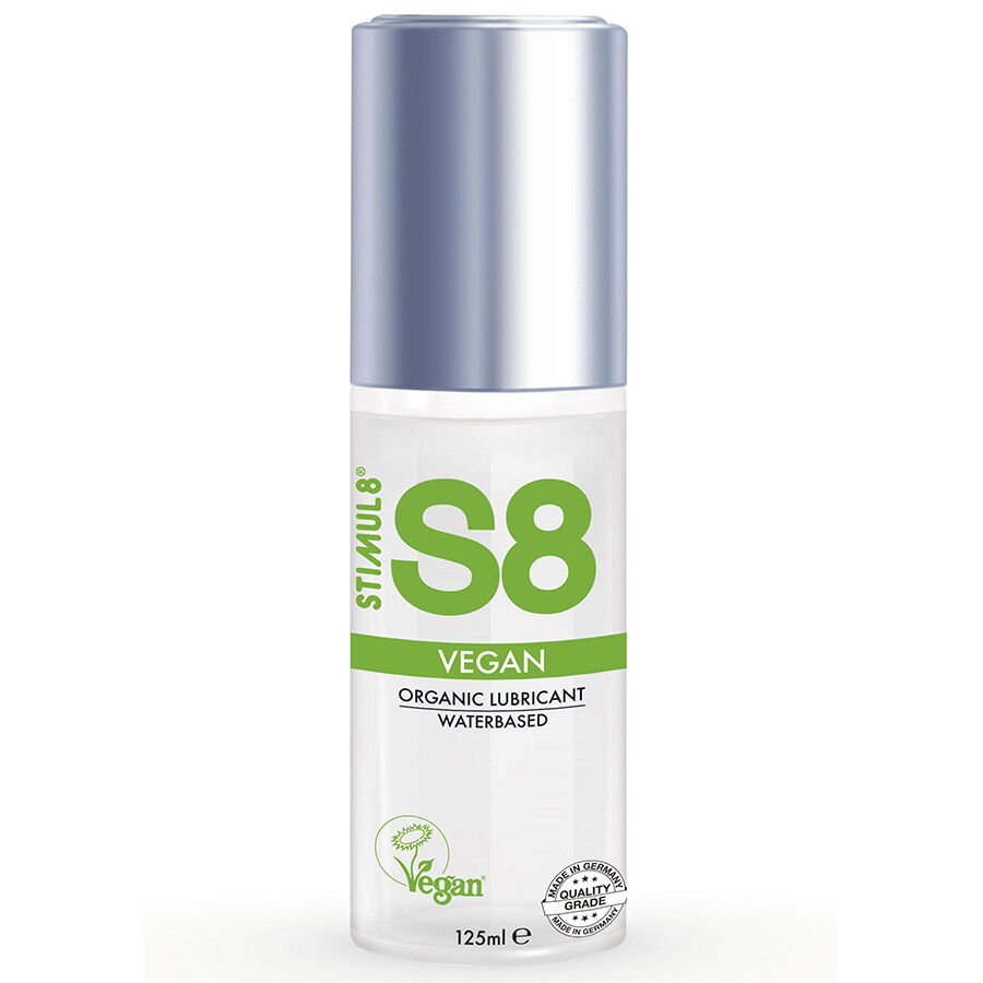 Imagen que nos facilita STIMUL8 de su producto erótico STIMUL8 - S8 LUBRICANTE VEGANO 125 ML para nuestra categoría "DROGUERÍA |Lubricantes|Bio Ecólogico".