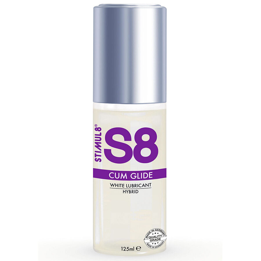 Imagen que nos facilita STIMUL8 de su producto erótico STIMUL8 - S8 CUM GLIDE LUBRICANTE HÍBRIDO 125 ML para nuestra categoría "DROGUERÍA |Lubricantes|Tacto fluido Semen".