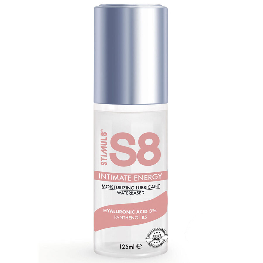 Imagen que nos facilita STIMUL8 de su producto erótico STIMUL8 - S8 INTIMATE ENERGY LUBRICANTE HIALURÓN 125 ML para nuestra categoría "DROGUERÍA |Lubricantes|Base Agua".