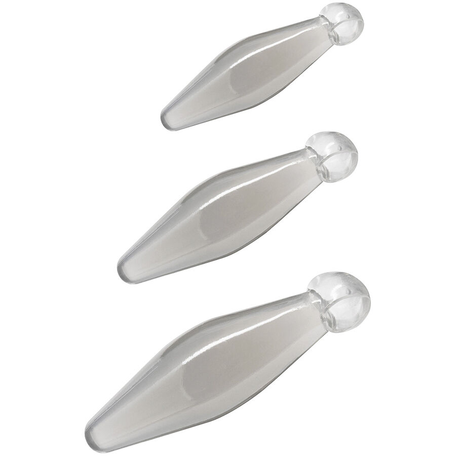 Imagen que nos facilita TOYJOY de su producto erótico TOYJOY - ANAL PLAY RIMMER DE DEDO 3 PIEZAS TRANSPARENTE para nuestra categoría "JUGUETES BIENESTAR |Anal|Bolas Anales".