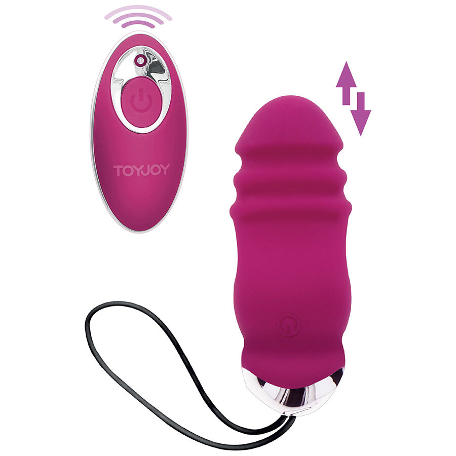 Imagen que nos facilita TOYJOY de su producto erótico TOYJOY - HAPPINESS SUNN SIDE UP AND DOWN VIBRADOR CONTROL REMOTO FUCSIA para nuestra categoría "JUGUETES BIENESTAR |Vibradores|Vibradores control remoto".