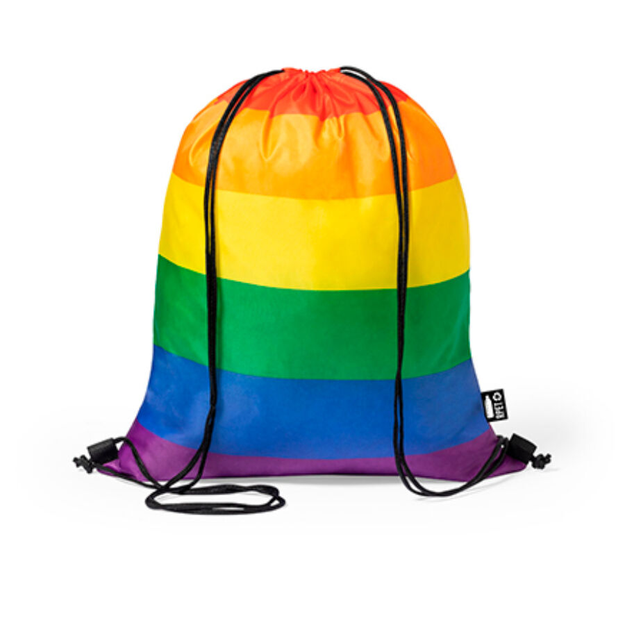 Imagen que nos facilita PRIDE de su producto erótico PRIDE - MOCHILA SACO BANDERA ARCOÍRIS para nuestra categoría "ARTÍCULOS VARIOS|Articulos divertidos|Complementos".