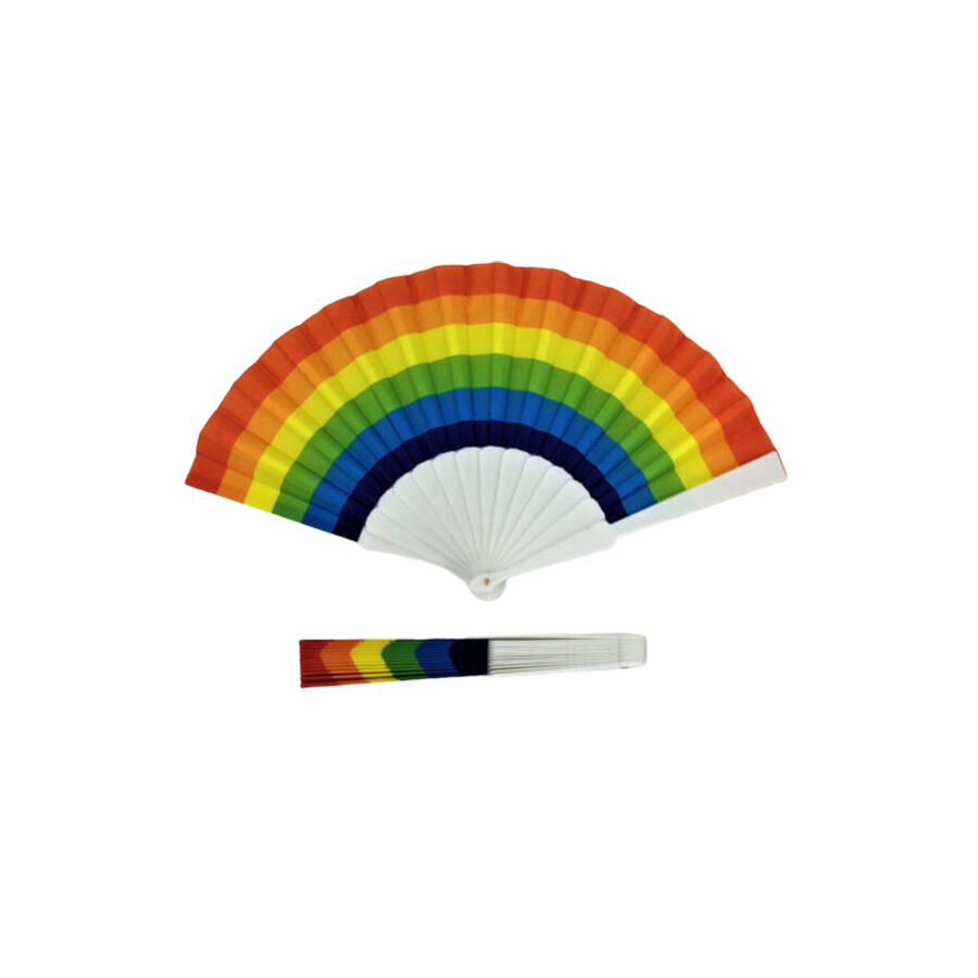 Imagen que nos facilita PRIDE de su producto erótico PRIDE - ABANICO MADERA BANDERA ARCOÍRIS para nuestra categoría "ARTÍCULOS VARIOS|Articulos divertidos|Complementos".