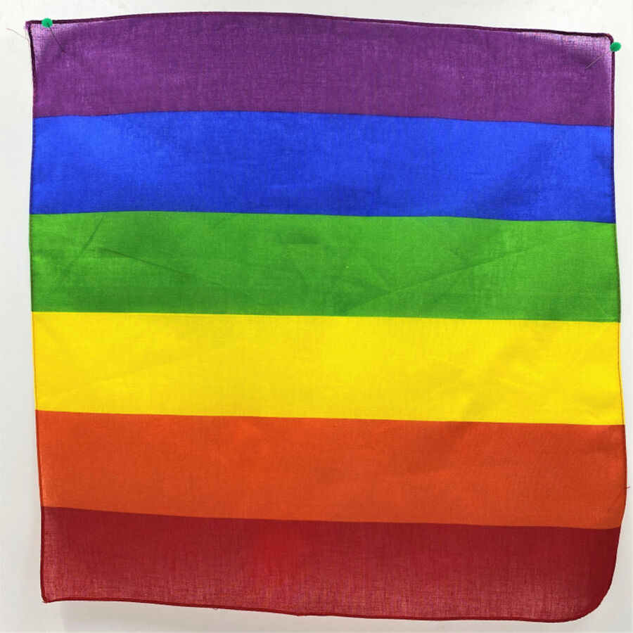 Imagen que nos facilita PRIDE de su producto erótico PRIDE - PAÑUELO ALGODÓN TRIANGULAR BANDERA ARCOÍRIS para nuestra categoría "ARTÍCULOS VARIOS|Articulos divertidos|Complementos".