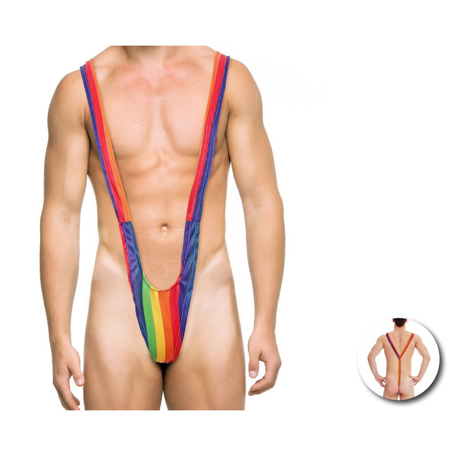 Imagen que nos facilita PRIDE de su producto erótico PRIDE - TRIKINI HOMBRE BANDERA ARCOÍRIS para nuestra categoría "ARTÍCULOS VARIOS|Articulos divertidos|Complementos".