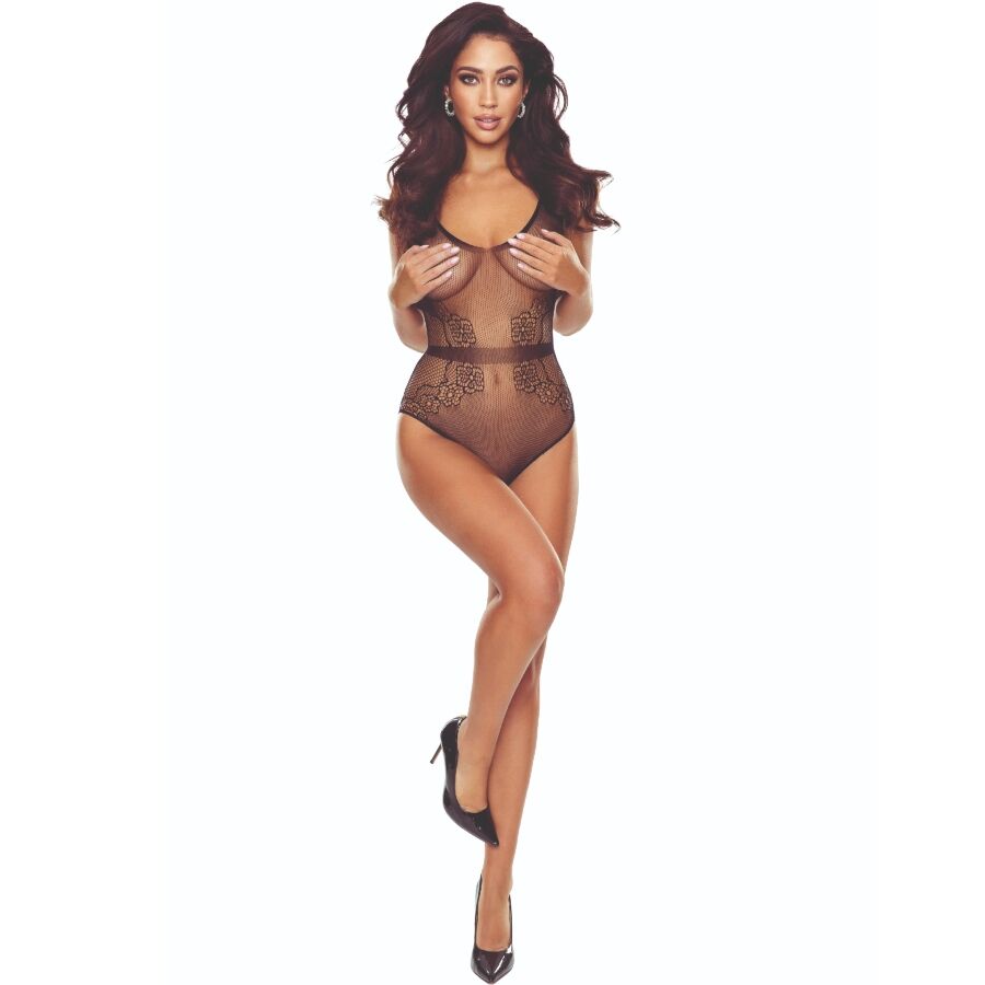 Imagen que nos facilita PASSION WOMAN BODYSTOCKINGS de su producto erótico PASSION - BS115 BODYSTOCKING REJILLA NEGRO para nuestra categoría "MODA & LENCERÍA|Lencería Mujer|Lencería Picante|Bodystocking".
