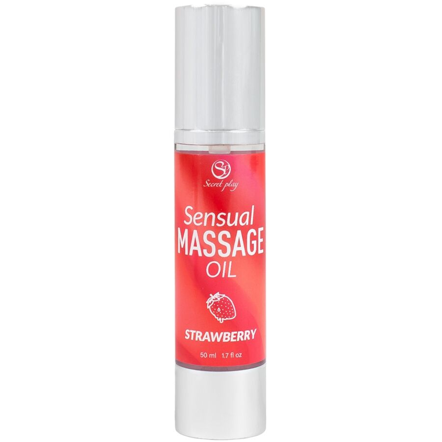 Imagen que nos facilita SECRETPLAY COSMETIC de su producto erótico SECRETPLAY - ACEITE DE MASAJE FRESA para nuestra categoría "DROGUERÍA |Para Masajes|Aceites con Sabores".