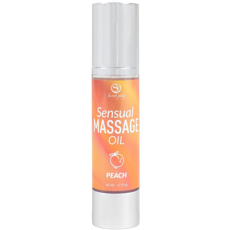 Imagen que nos facilita SECRETPLAY COSMETIC de su producto erótico SECRETPLAY - ACEITE DE MASAJE MELOCOTÓN para nuestra categoría "DROGUERÍA |Para Masajes|Aceites con Sabores".